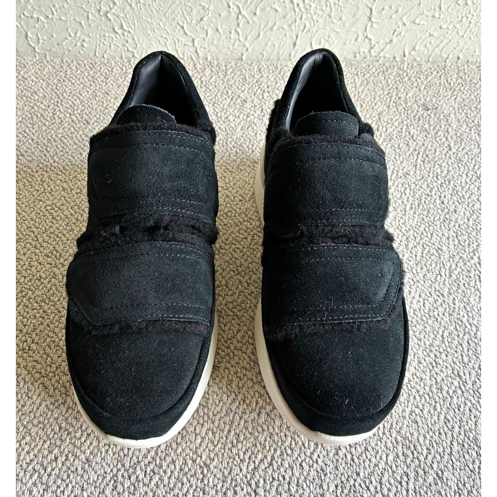 UGG Ashby Spill Seam Platform Sneakers Black Suede Women's Size 7